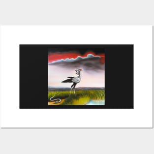 Secretary Bird 2 Posters and Art